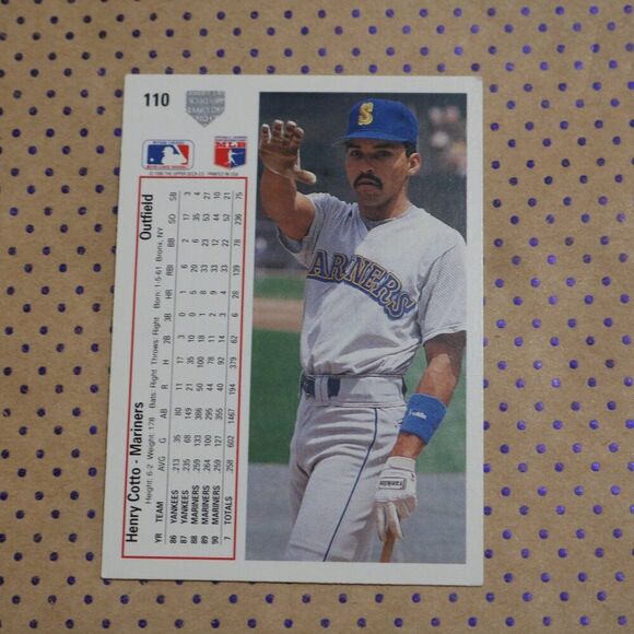 Henry Cotto #110 Baseball Card - Picture 2 of 2